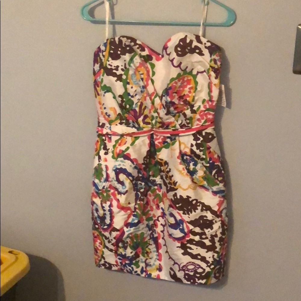Alexia Admor strapless Multi-Colored Dress Sizs S